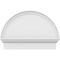 Ekena Millwork Half Round Smooth Architectural Grade PVC Combination Pediment, 28"W x 20-3/4"H x 2-3/4"P PEDPC028X210HRO00 - alternate 3